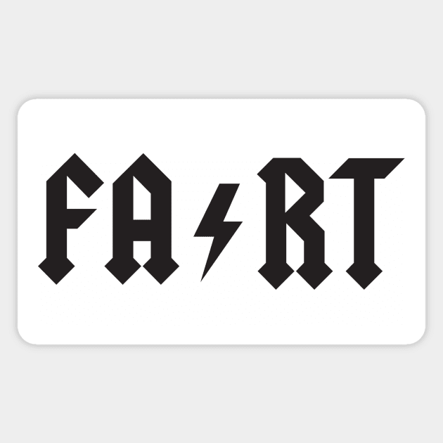 Fart ACDC (dark) Sticker by mikevotava